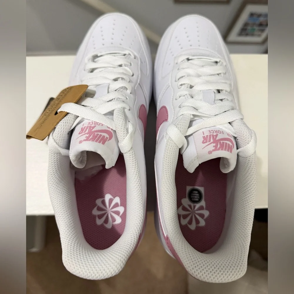 NIKE Air Force 1 ’07 Next Nature - Women’s White/Pink Sneakers - Size 9